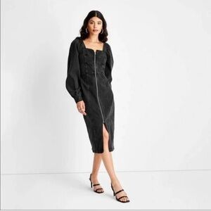 Chic Black Long Sleeve Dress